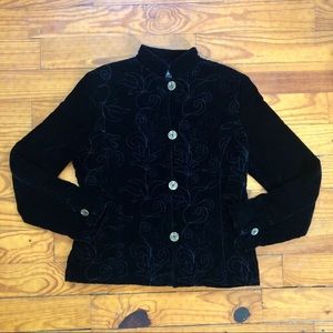 Vintage Silk & Velvet Jacket